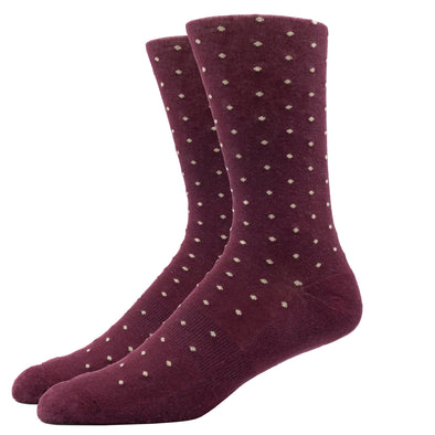 SILVER CREW SOCKS | DOTTED ROUGE