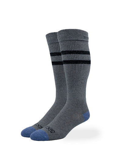 Compression Knee High Grip Sock in Ombre Dusk/Black - Great Soles